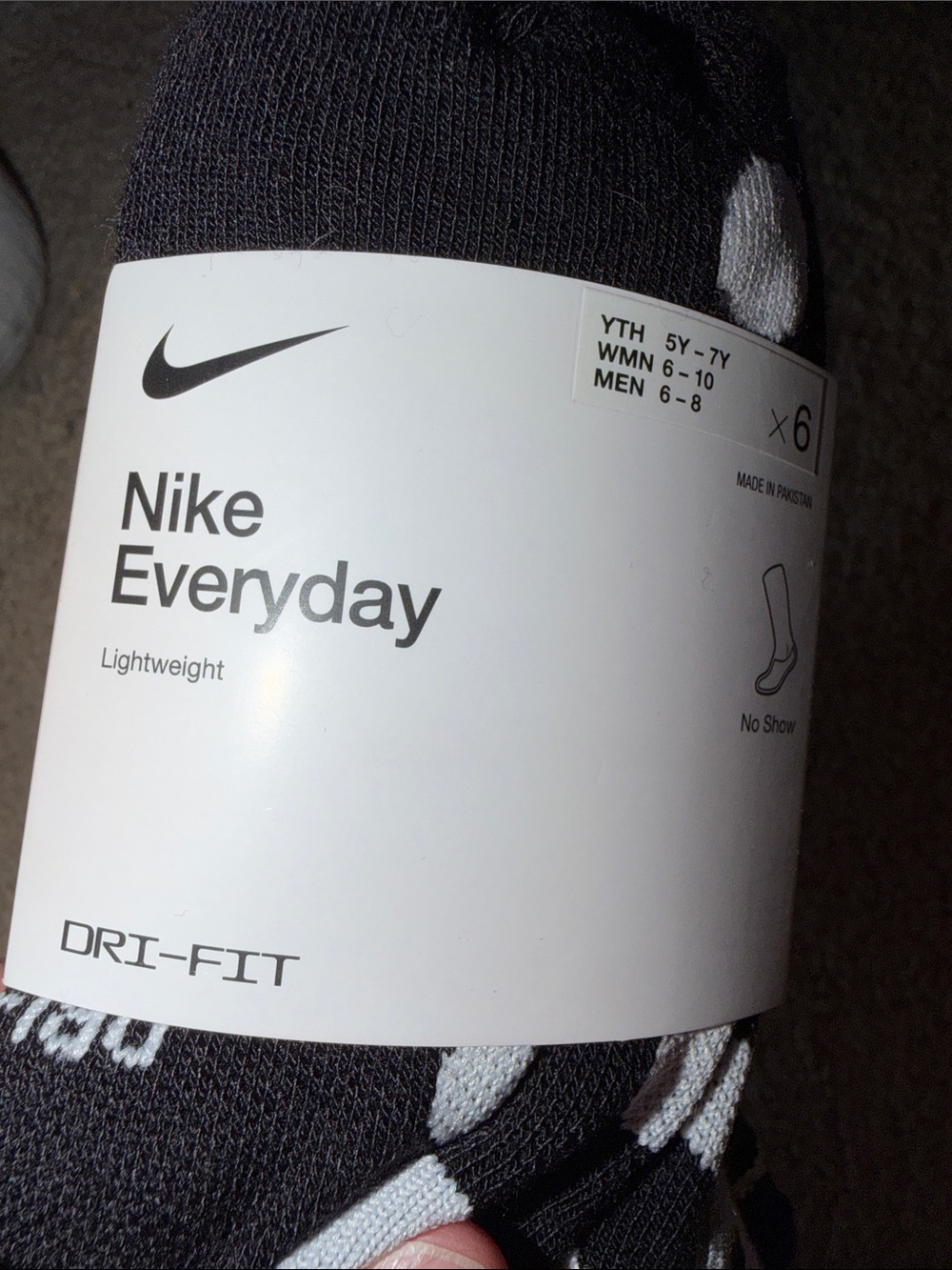 NWT Nike Everyday No Show Socks Youth 5-7 - Picture 5 of 6